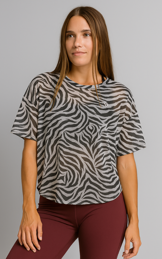 Playera Mesh Oversize Flow