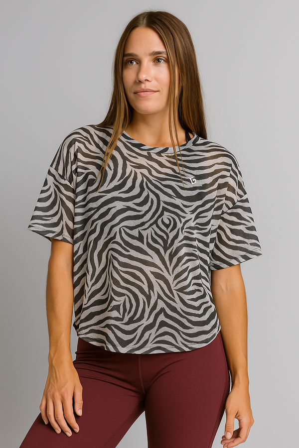 Playera Mesh Oversize Flow