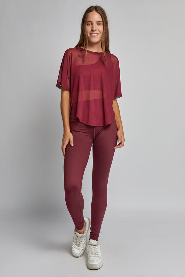 Playera Mesh Oversize Flow