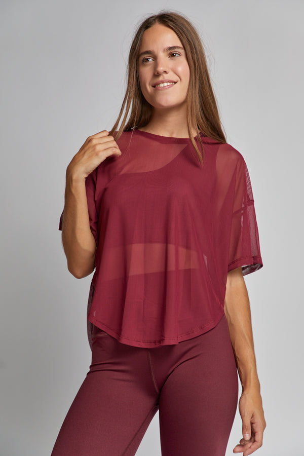 Playera Mesh Oversize Flow