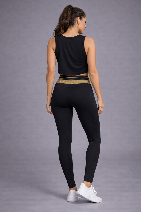 Legging Glitter Waist