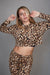 Cozy Crop Hoodie - Cheetah INVIERNO 2020 VYVE Active Wear 